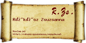 Rákász Zsuzsanna névjegykártya